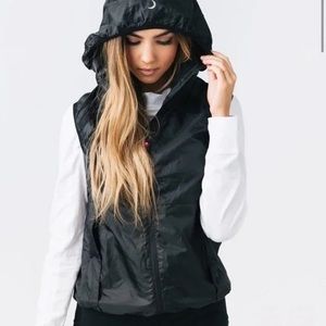 Zyia Active Trainer Vest, Black Windbreaker, Light Hoodie, Size XXL